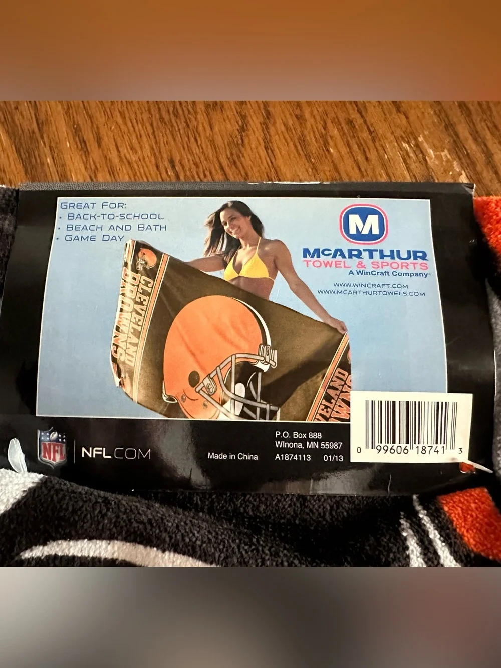 NFL Cleveland Browns beach towel